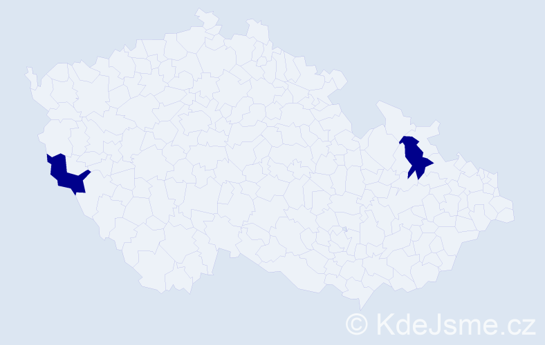 Příjmení: 'Kerpčárová', počet výskytů 2 v celé ČR