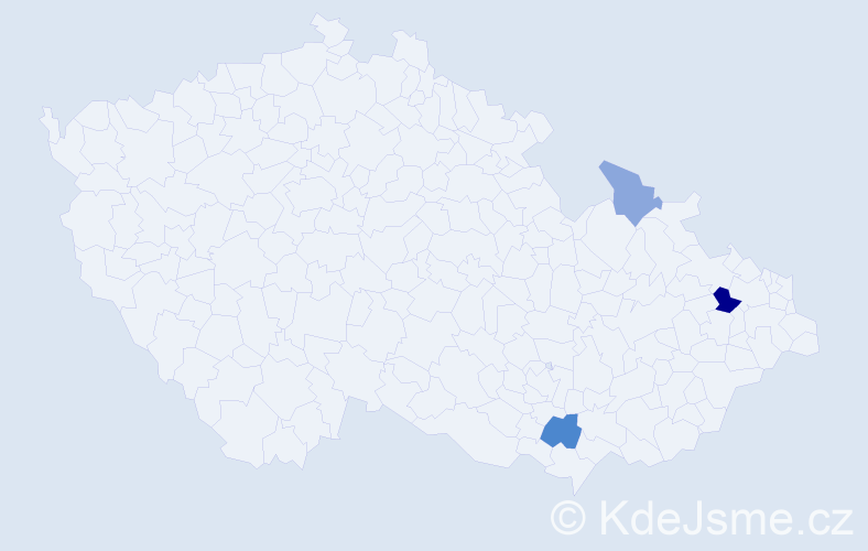 Příjmení: 'Šmitková', počet výskytů 6 v celé ČR