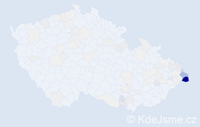 Příjmení: 'Kufa', počet výskytů 394 v celé ČR