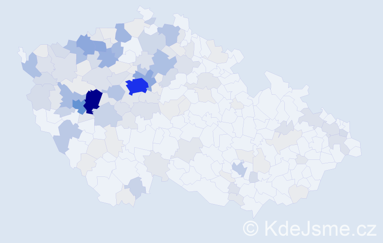 Příjmení: 'Vild', počet výskytů 468 v celé ČR