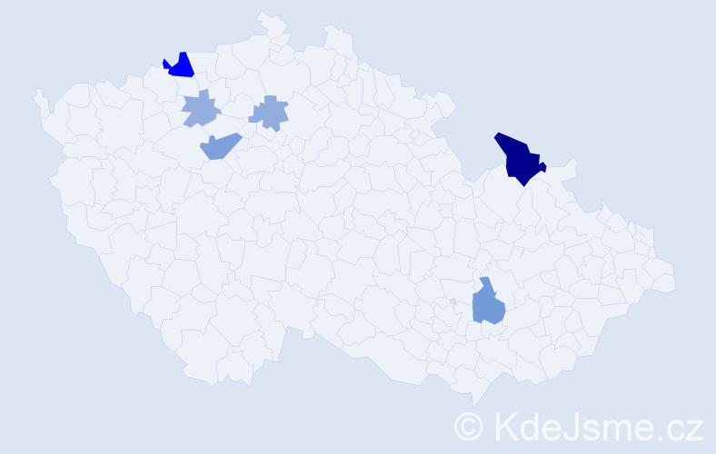 Příjmení: 'Vojčáková', počet výskytů 16 v celé ČR