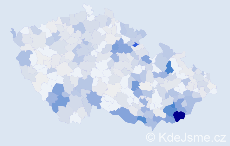 Příjmení: 'Zámečník', počet výskytů 1433 v celé ČR