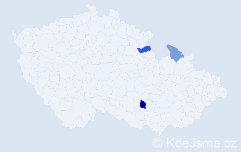 Příjmení: 'Johannidesová', počet výskytů 4 v celé ČR