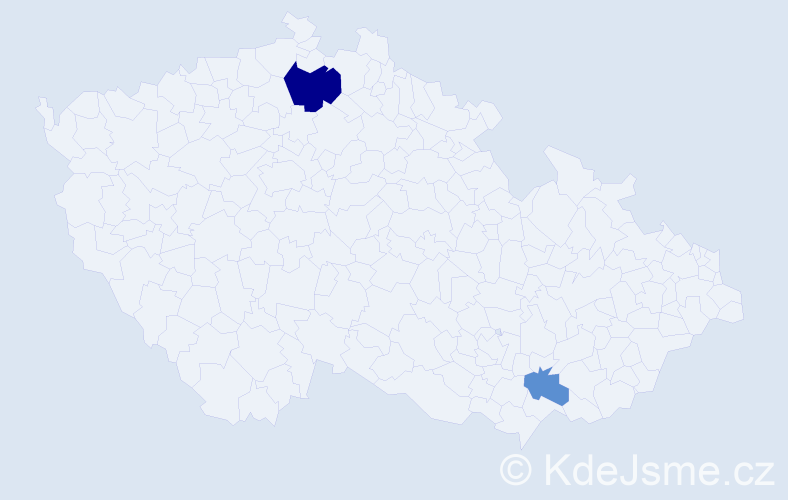 Příjmení: 'Borgu', počet výskytů 4 v celé ČR