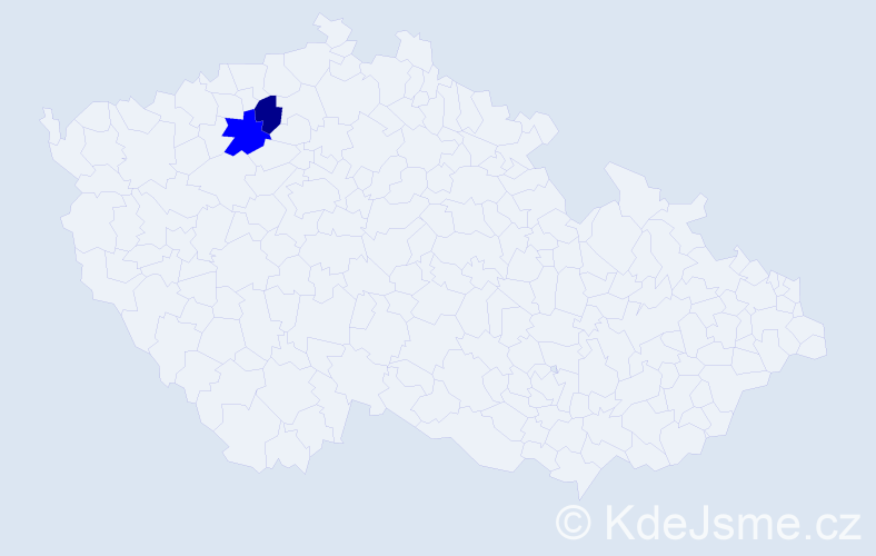 Příjmení: 'Kerka', počet výskytů 3 v celé ČR