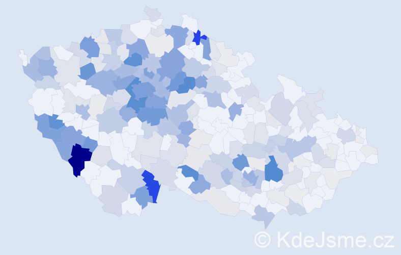 Příjmení: 'Šimáčková', počet výskytů 967 v celé ČR