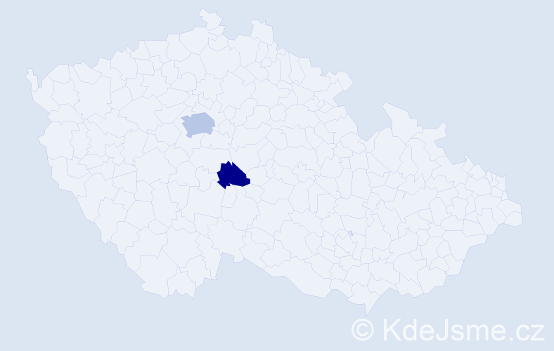 Příjmení: 'Vainagii', počet výskytů 4 v celé ČR