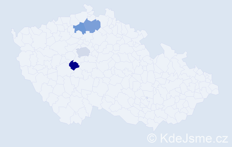 Příjmení: 'Khadbaatar', počet výskytů 5 v celé ČR