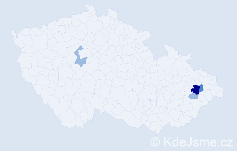 Příjmení: 'Tedesková', počet výskytů 8 v celé ČR