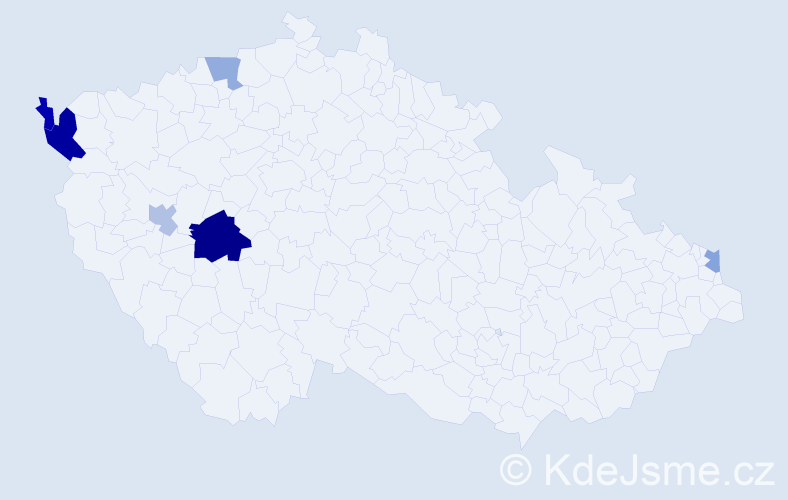 Příjmení: 'Paboučková', počet výskytů 11 v celé ČR