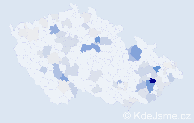 Příjmení: 'Sadilová', počet výskytů 239 v celé ČR