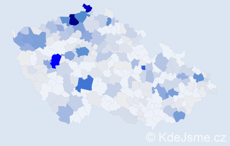 Příjmení: 'Miko', počet výskytů 1267 v celé ČR
