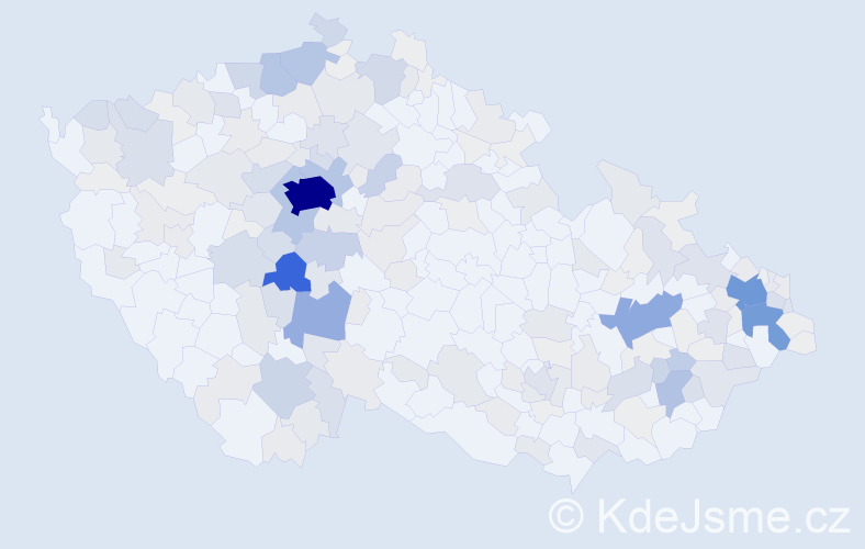 Příjmení: 'Stiborová', počet výskytů 783 v celé ČR