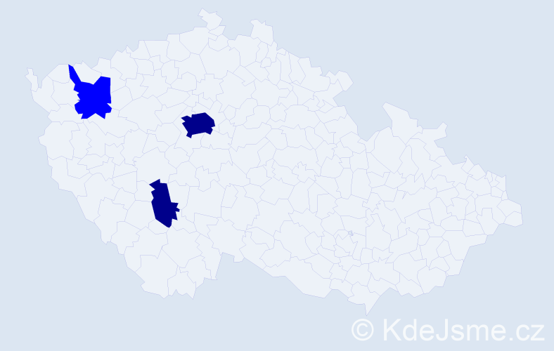 Příjmení: 'Krivoňák', počet výskytů 5 v celé ČR