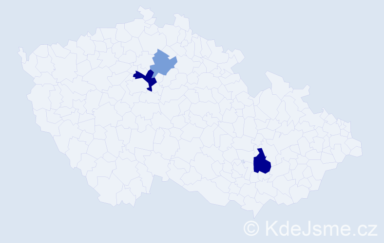 Příjmení: 'Klipec', počet výskytů 6 v celé ČR