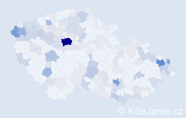 Příjmení: 'Lipták', počet výskytů 347 v celé ČR