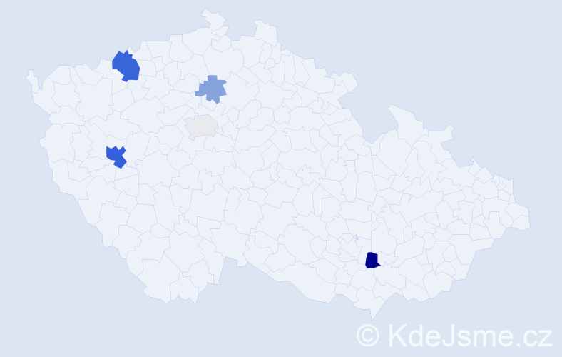 Příjmení: 'Vopátka', počet výskytů 15 v celé ČR