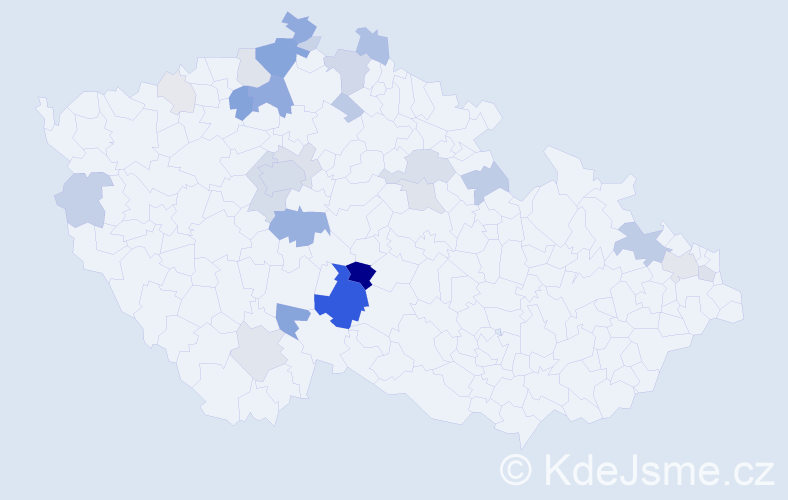 Příjmení: 'Hypš', počet výskytů 119 v celé ČR