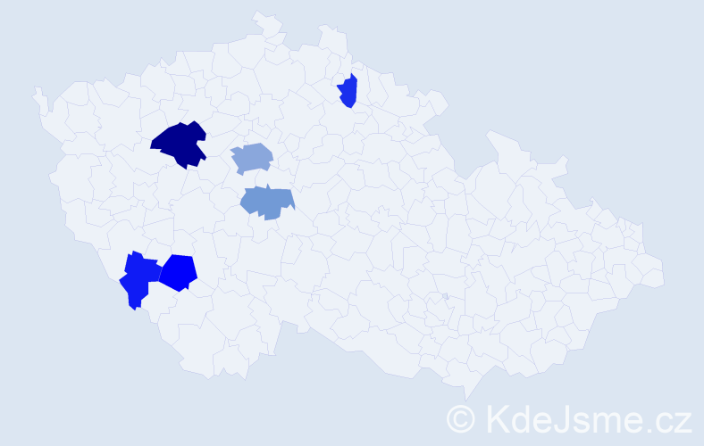 Příjmení: 'Sorokáčová', počet výskytů 16 v celé ČR