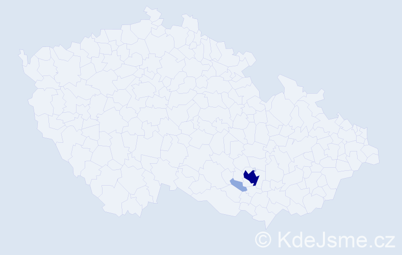 Příjmení: 'Saliuka', počet výskytů 7 v celé ČR