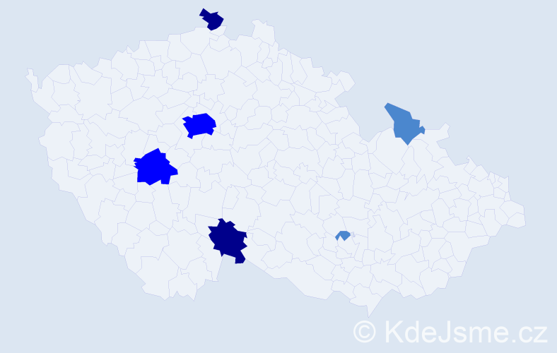 Příjmení: 'Drahovská', počet výskytů 12 v celé ČR