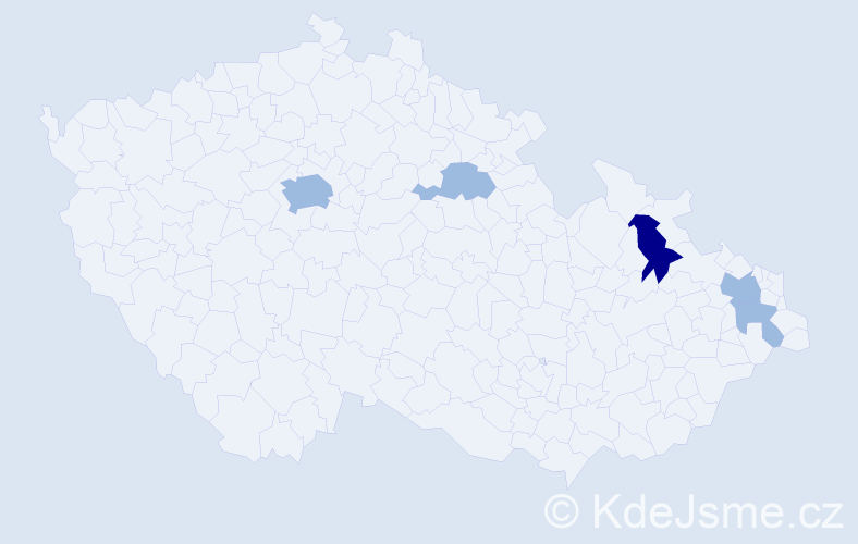 Příjmení: 'Dembovská', počet výskytů 8 v celé ČR