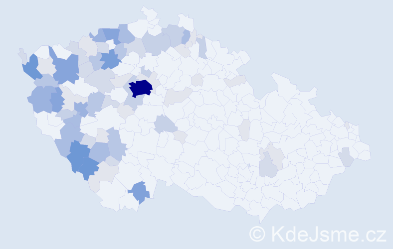 Příjmení: 'Blahout', počet výskytů 238 v celé ČR