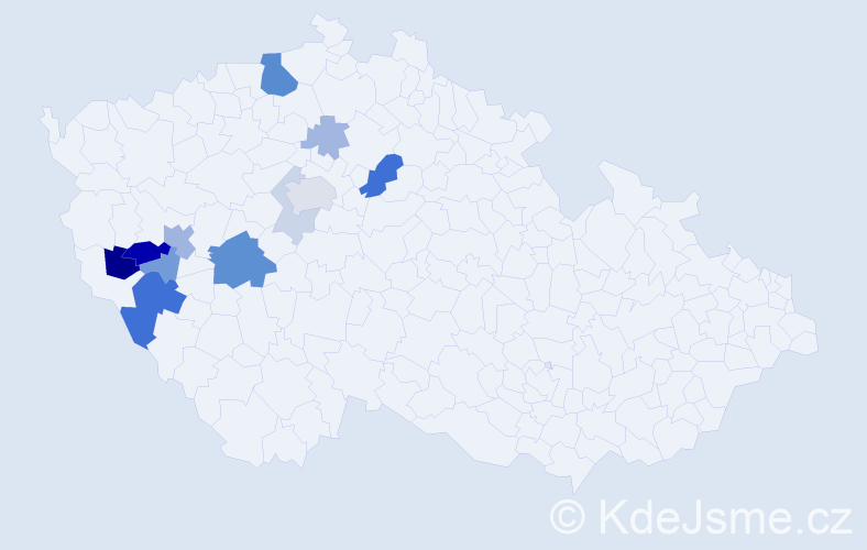 Příjmení: 'Ibermajerová', počet výskytů 32 v celé ČR