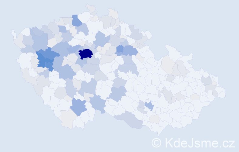 Příjmení: 'Kožíšková', počet výskytů 612 v celé ČR