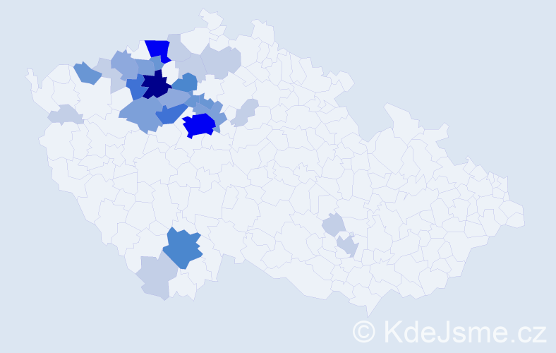 Příjmení: 'Škuthanová', počet výskytů 89 v celé ČR