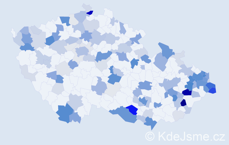 Příjmení: 'Hermann', počet výskytů 478 v celé ČR