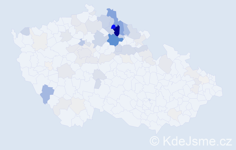 Příjmení: 'Skrbek', počet výskytů 292 v celé ČR