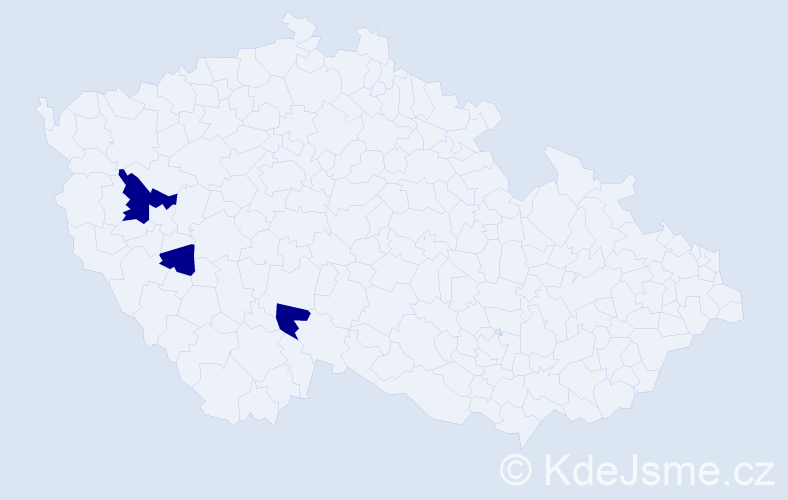 Příjmení: 'Glogger', počet výskytů 3 v celé ČR