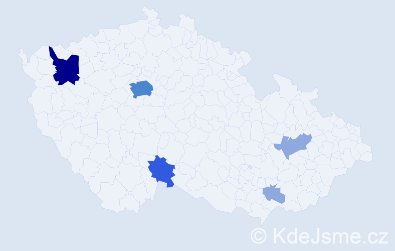 Příjmení: 'Bali', počet výskytů 12 v celé ČR