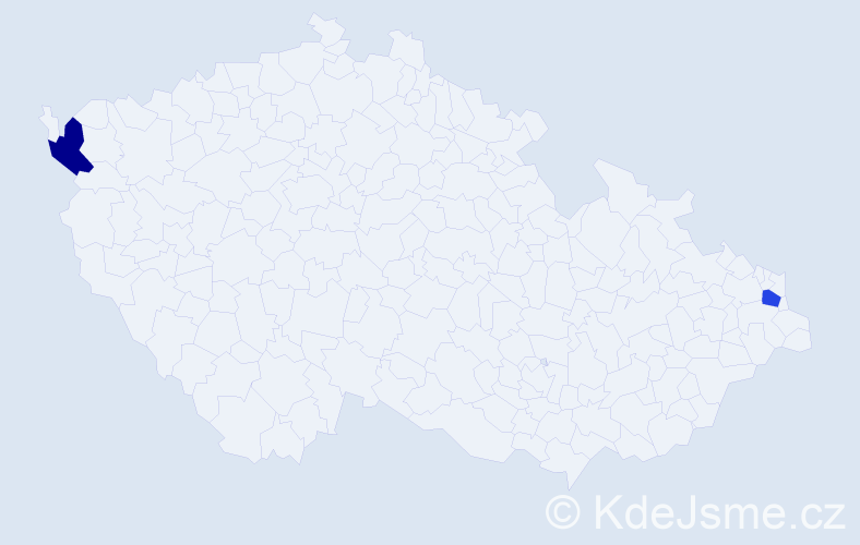 Příjmení: 'Filipčák', počet výskytů 2 v celé ČR