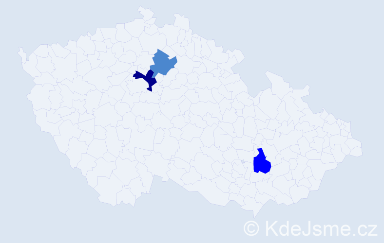 Příjmení: 'Klipec', počet výskytů 6 v celé ČR