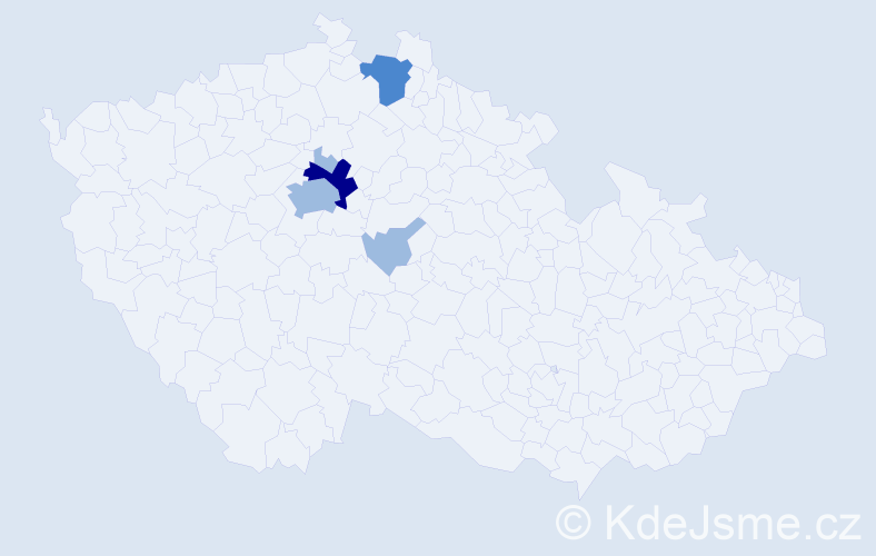 Příjmení: 'Hapchuk', počet výskytů 9 v celé ČR