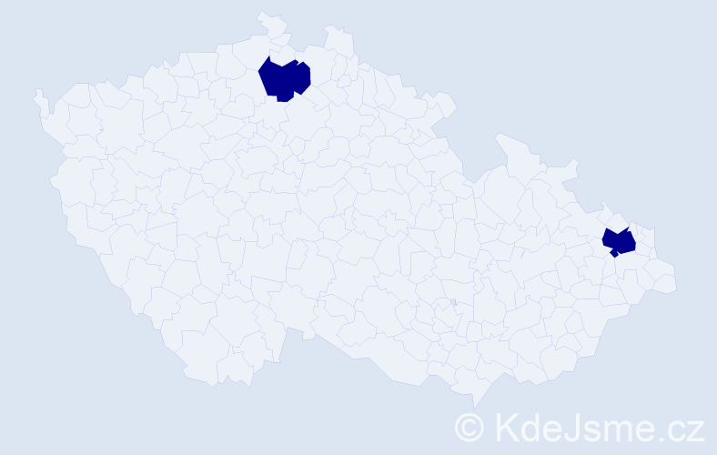 Příjmení: 'Smolenski', počet výskytů 2 v celé ČR
