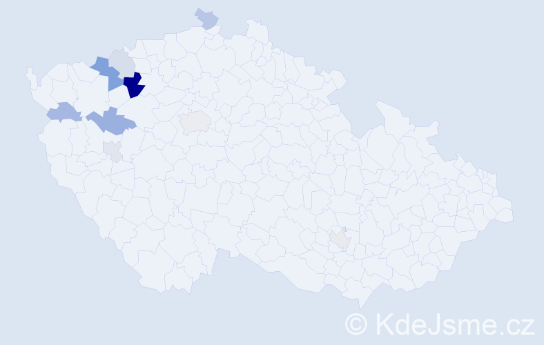 Příjmení: 'Enders', počet výskytů 18 v celé ČR