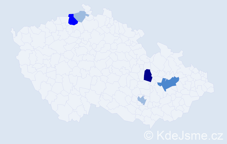 Příjmení: 'Papa', počet výskytů 11 v celé ČR