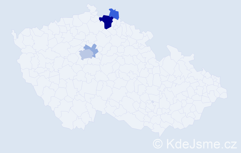 Příjmení: 'Vogner', počet výskytů 14 v celé ČR