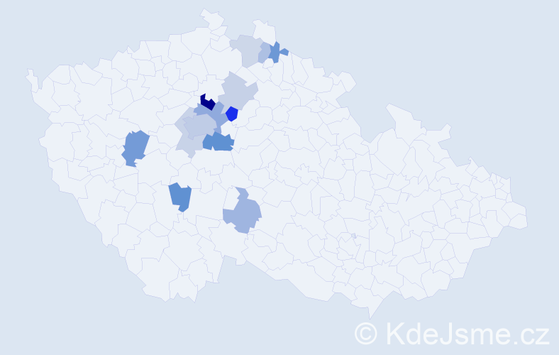 Příjmení: 'Palosh', počet výskytů 29 v celé ČR