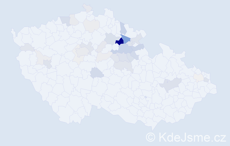 Příjmení: 'Balihar', počet výskytů 118 v celé ČR
