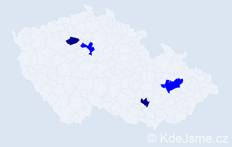 Příjmení: 'Bročko', počet výskytů 6 v celé ČR