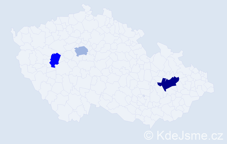 Příjmení: 'Lemr', počet výskytů 7 v celé ČR