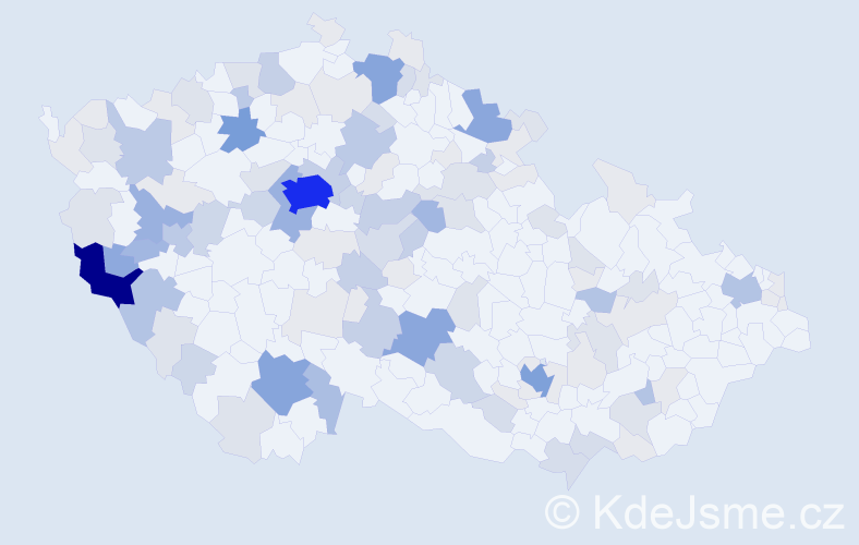 Příjmení: 'Forstová', počet výskytů 423 v celé ČR