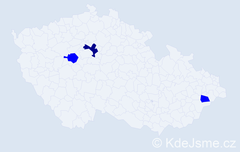 Příjmení: 'Hyšperská', počet výskytů 4 v celé ČR