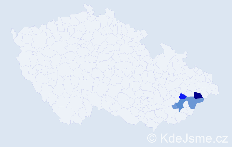Příjmení: 'Segrado', počet výskytů 10 v celé ČR