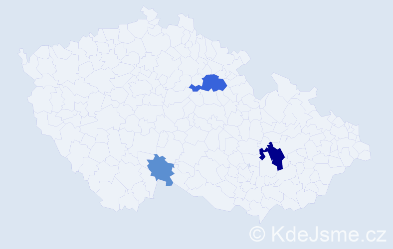 Příjmení: 'Pokovbová', počet výskytů 8 v celé ČR