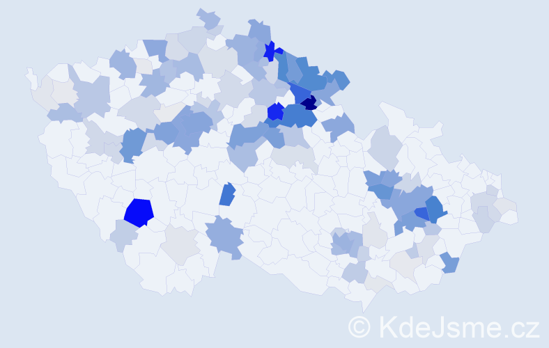 Příjmení: 'Pacáková', počet výskytů 491 v celé ČR